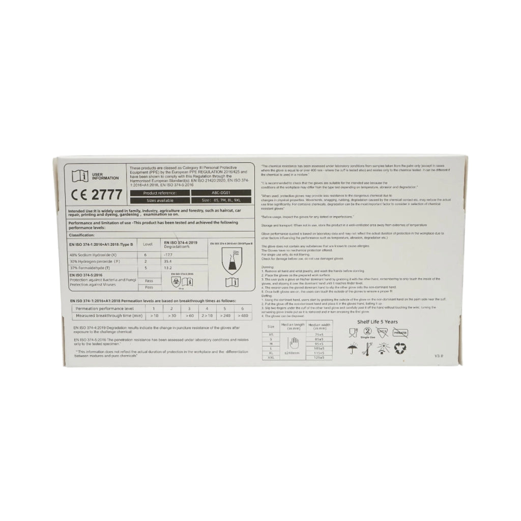 Guanti in nitrile blu senza polvere con texture antiscivolo sulle dita, taglia S 100 pezzi/scatola