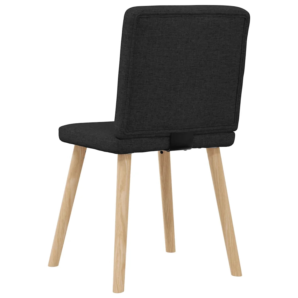 vidaXL Sedie da Pranzo 6 pz Nere in Tessuto
