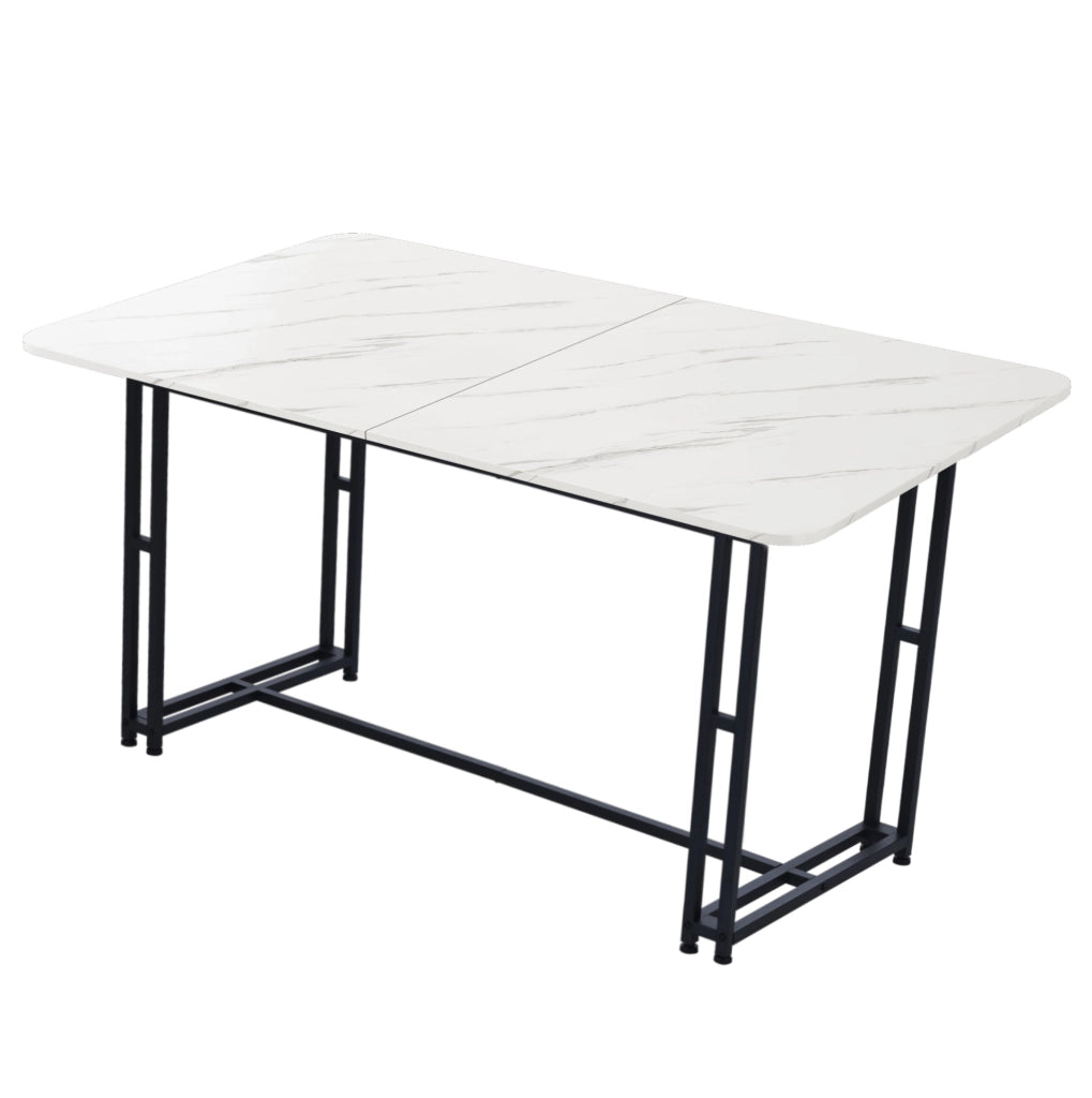 Set tavolo da pranzo 140x80 cm moderno; MDF; grigio