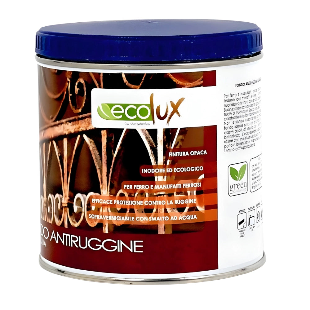 Ecolux fondo acrilico antiruggine per ferro riverniciabile *** formato 2.5 lt, confezione 1