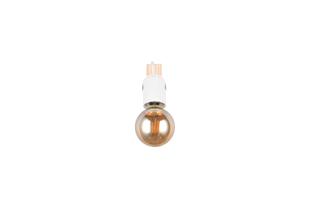 Faretto da soffitto LYNAR 1xE27 bianco legno RL