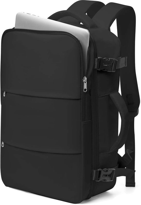 Borsa a Mano Easyjet 45x36x20 cm Grande Borsa a Mano per Viaggi Levezza Borsa a Mano con Tasca per Laptop 15,6 Pollici per Uomo Donna Nero