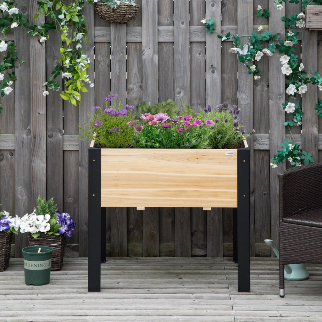 Fioriera da Giardino ¨C zephmum ¨C Nero Legno Pino
