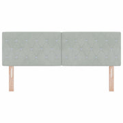 Testiera | Testata Grigio chiaro 160 cm Velluto