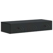 Tavolino da Parete Laterale Nero 87,5 x 34,5 x 17 cm 898156