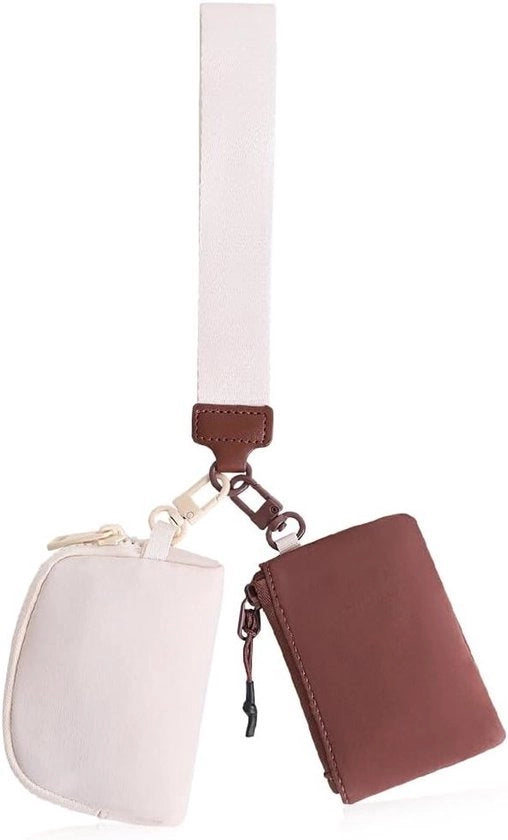 Portamonete Mini con Cerniera e Catena per Chiave - Sicura Portamoneta - Borsa per Chiave - Brown & Beige - Accessorio di Moda Compatto e Pratico - Cod. 123456 - Modello: ABC123 - Materiale: Pelle Sintetica - Dimensioni: 5x3x2 cm - Peso: 20g