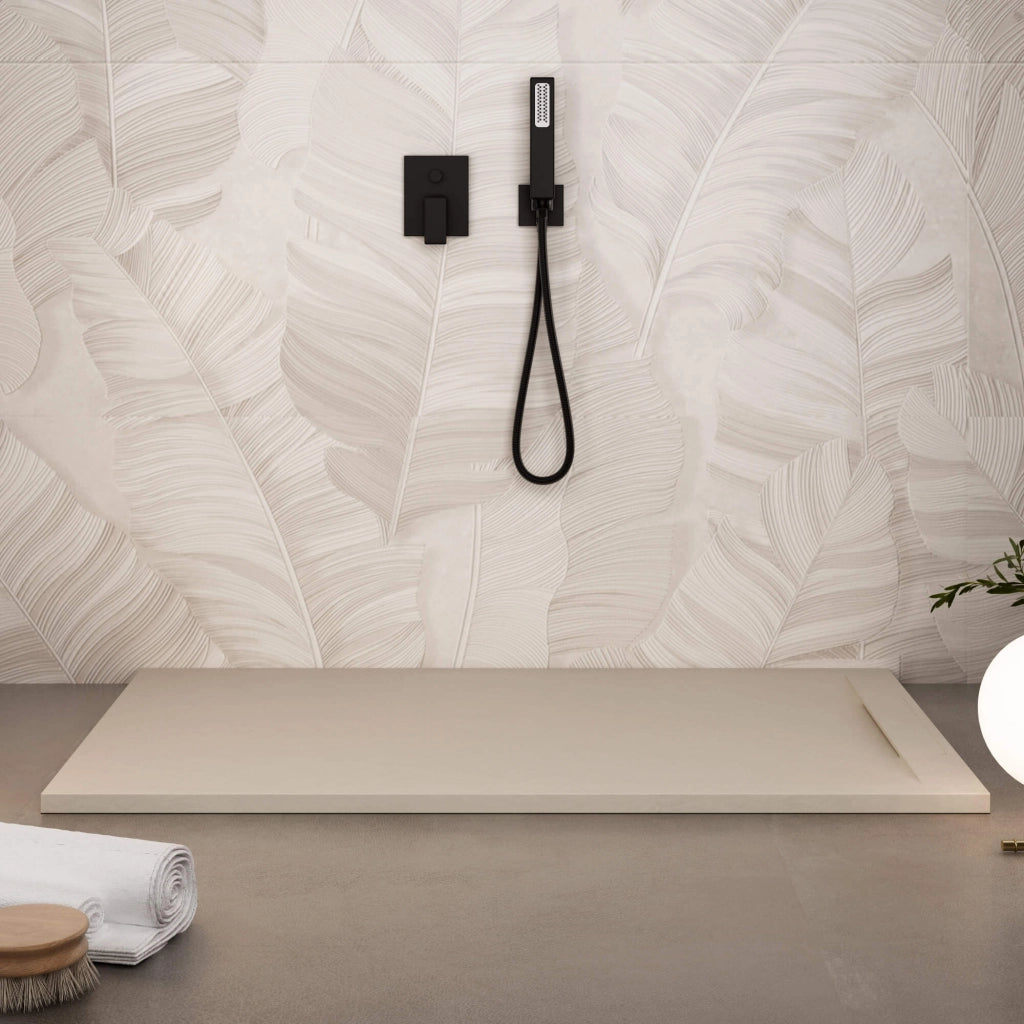 Piatto Doccia in Pietra 80x190 cm Bonussi Ardesia Calcutta Crema