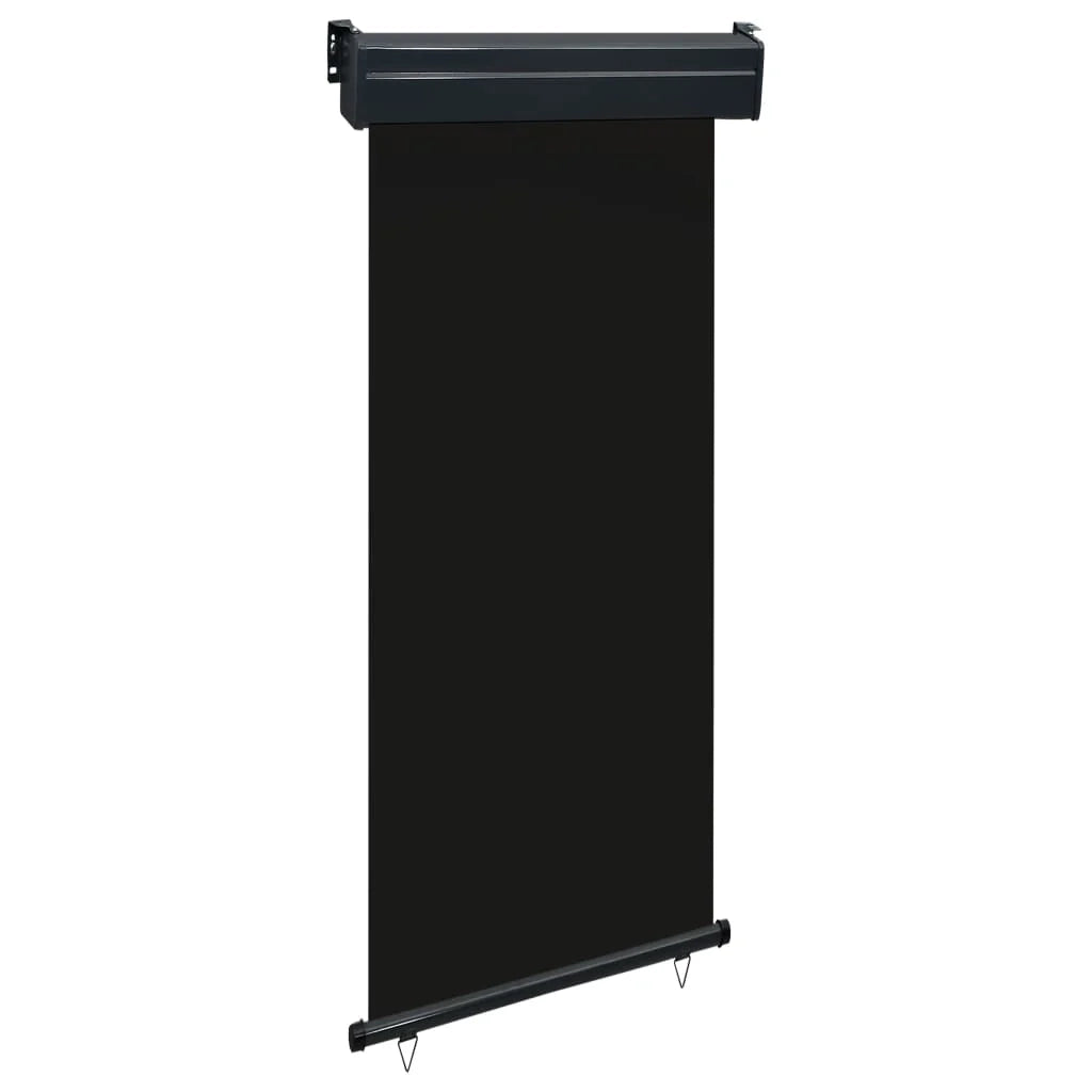 Tenda da sole laterale retrattile/schermo privacy per patio giardino terrazza balcone 80 x 250 cm nero 02_0007042