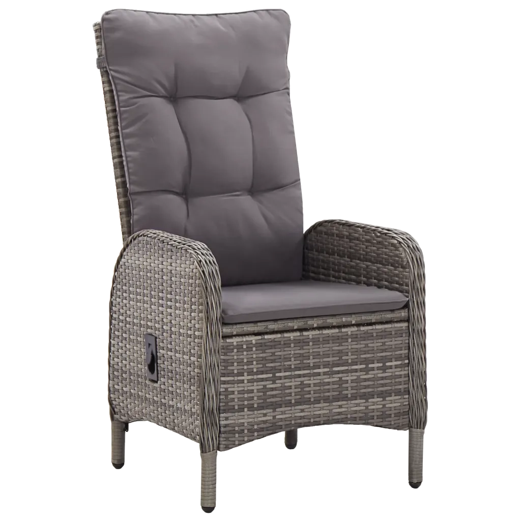 Set da Pranzo da Giardino 7 pz Grigio 3068798