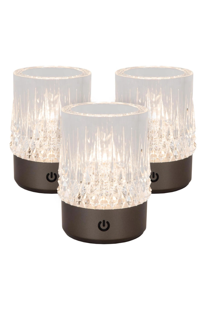 Lampada da tavolo LILI LED ricaricabile cristallo Lucide
