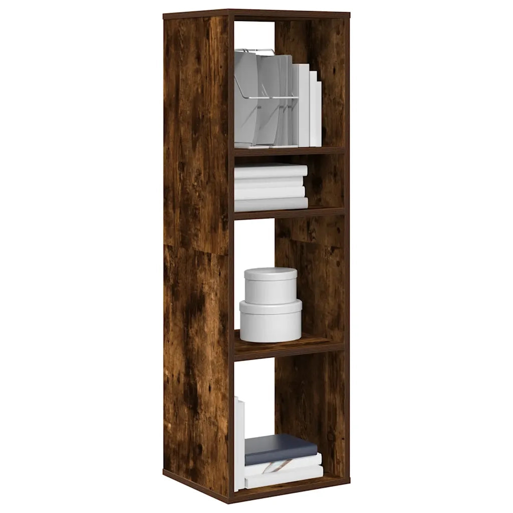 Libreria Rovere Fumo 34x31x112 cm in Legno Multistrato