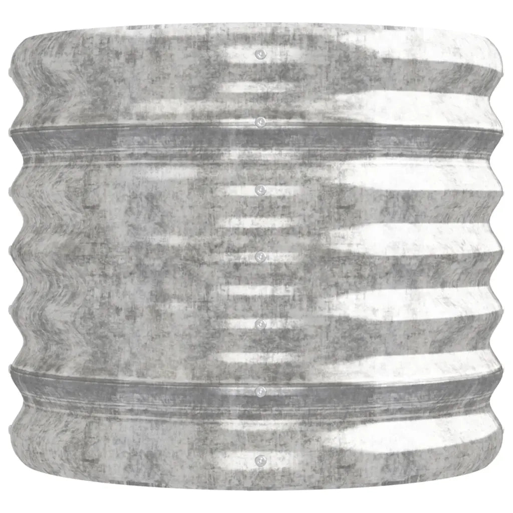 Letto Giardino Acciaio Zincato 224x40x36cm Argento 318877