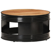 Tavolino da CaffÃ¨ Nero 68x68x36 cm in Massello di Acacia cod mxl 57228