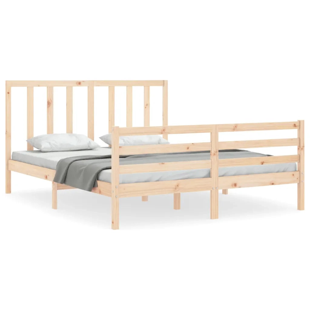 Giroletto senza Materasso-Struttura Letto 160x200 cm in Legno Massello di Pino 487690