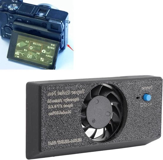 Ventilatore di raffreddamento per fotocamera con schermo ripiegabile per A7M3 A7R4 A7RIII A7III A9II A6300 A6400 A6600 A6500 RX100 XT4