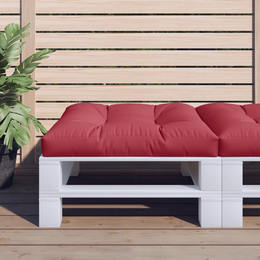 Cuscino per pallet | Cuscini per sedie Rosso Vino 80x80x12 cm in Tessuto