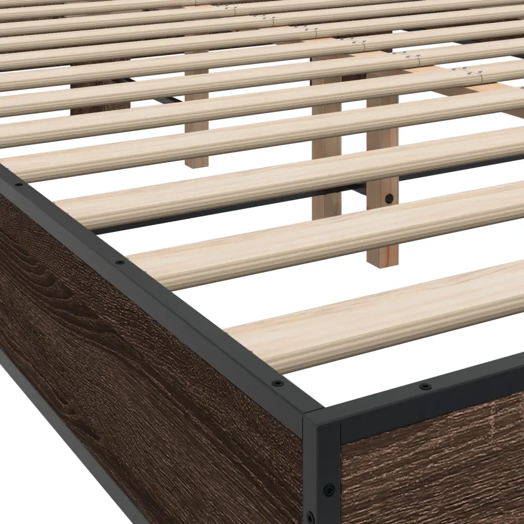 Giroletto Rovere Marrone 140x200cm in Legno Multistrato Metallo 3280106