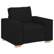 Poltrona | Sedia Relax Divano Nero 100x78x84 cm Tessuto