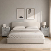 Comodini 2 pz Grigio Cemento 40 x 30 x 60 cm 8010970