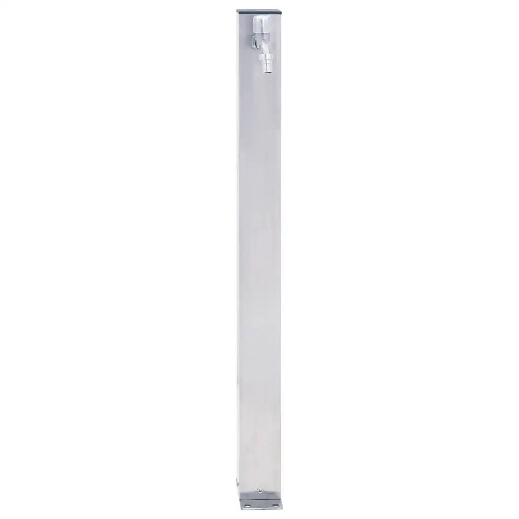 Colonna d'Acqua da Giardino-Attrezzi da giardino 60 cm Acciaio Inox Quadrato
