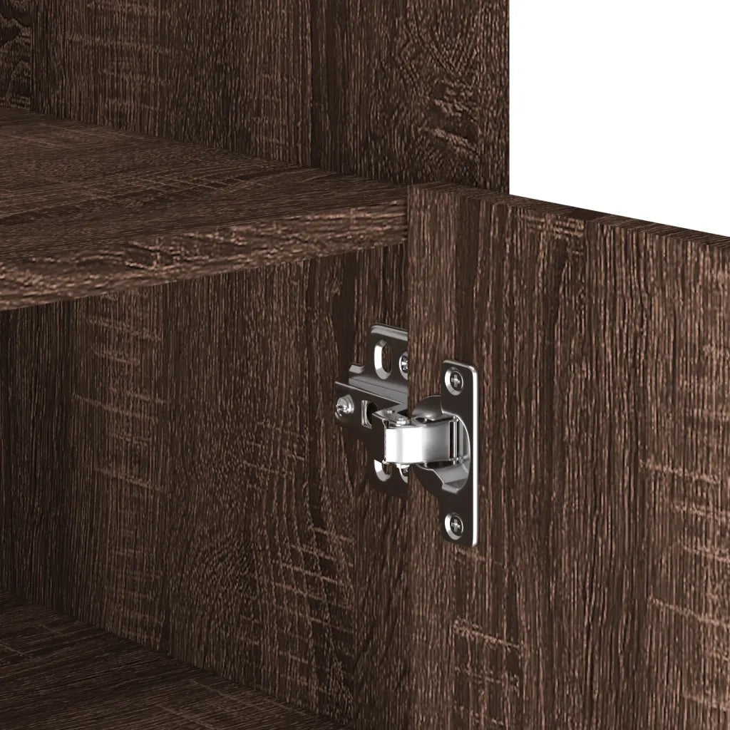 Credenza Rovere Marrone 45x35x75 cm in Legno Multistrato 848401