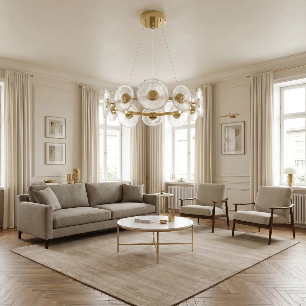 Lampada A Sospensione Da Soffitto Swe071-cp 60cm Gold
