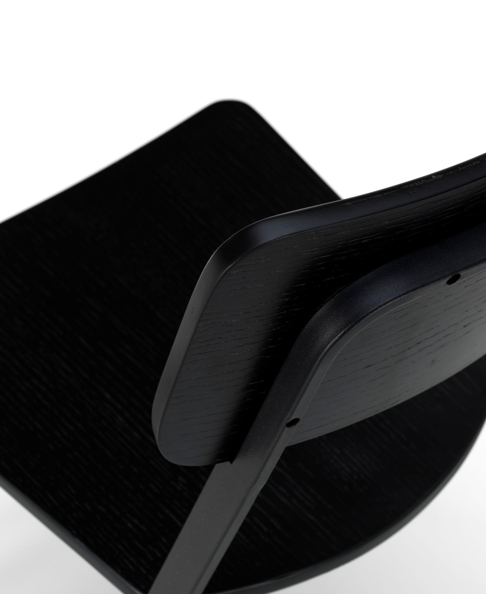 Set 4 Sedie 51x51,5xH82 cm in Legno e Metallo Woody Nero