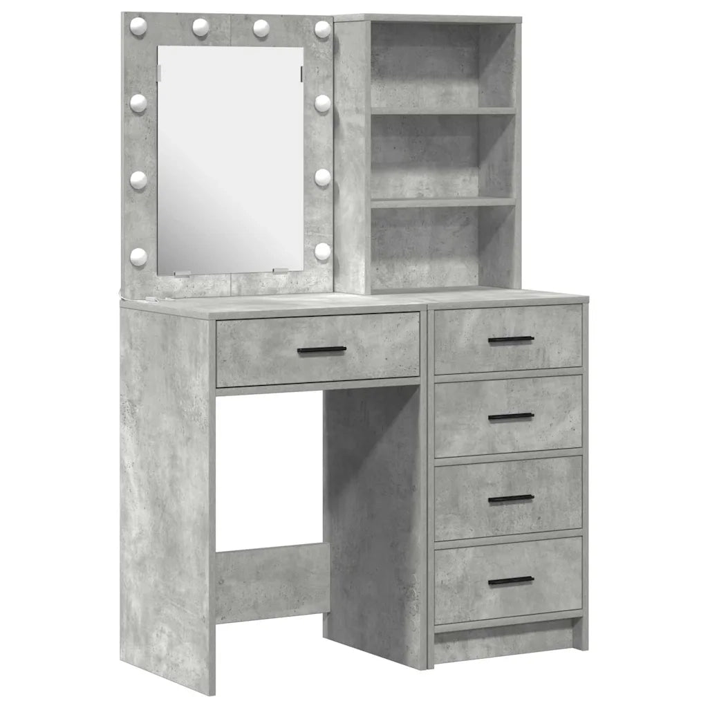 Tavolo da Trucco con cassetto 2 pcs Grigio 50 x 41 x 135 cm 3334203