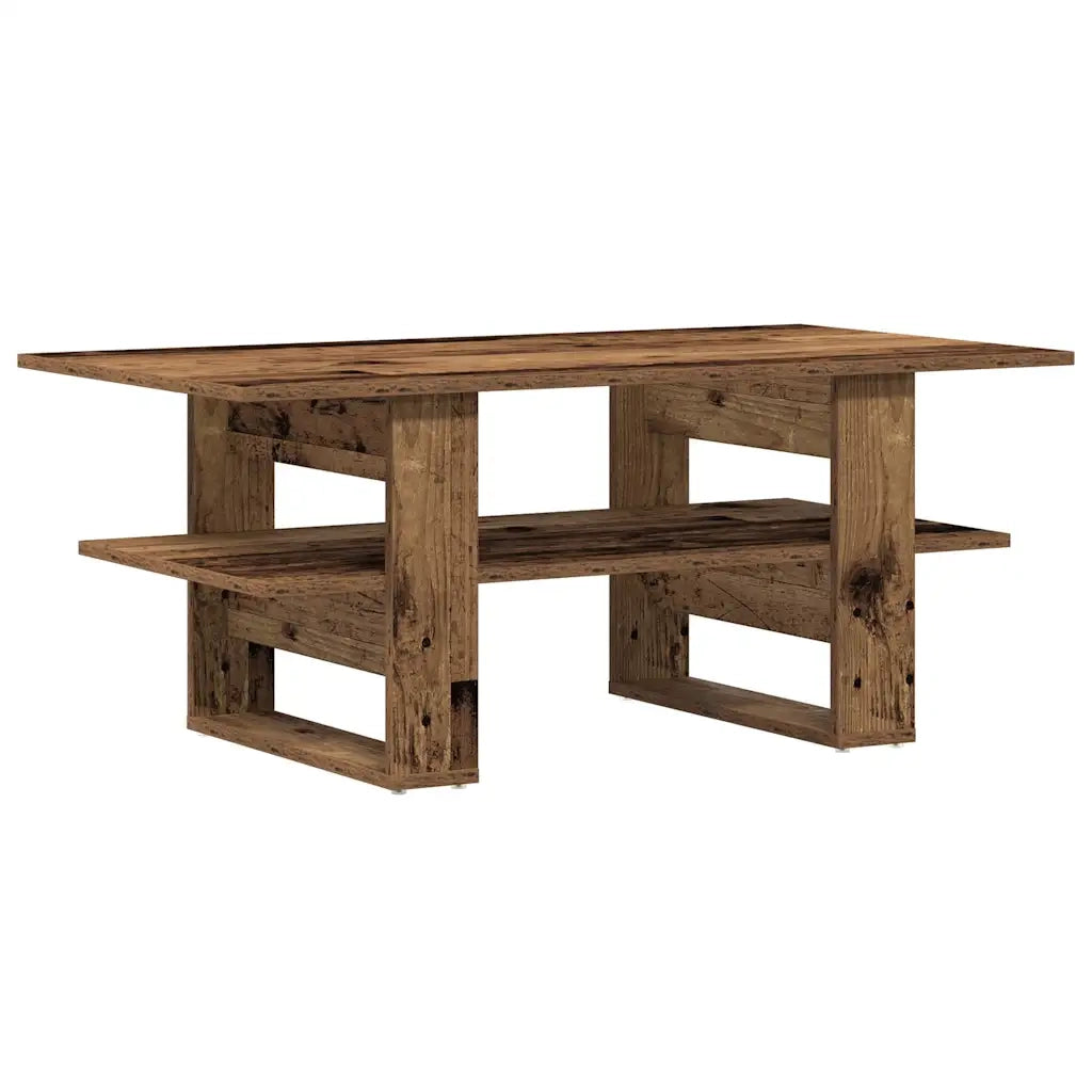 Tavolino da Salotto-Tavolino da soggiorno-Tavolo Legno Antico 102x55x42 cm Legno Multistrato 906370