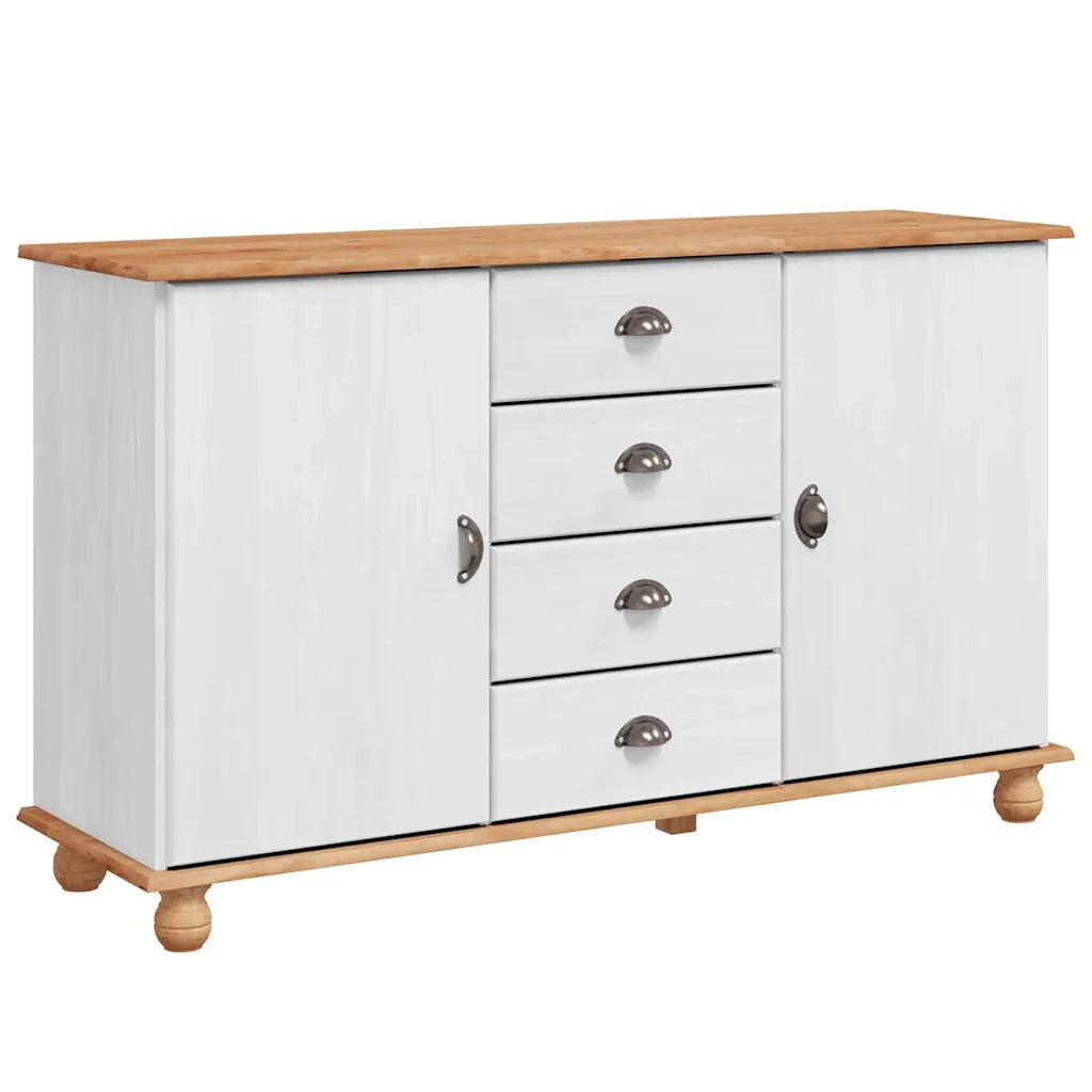 Credenza ASKIM 133,5 x 40 x 79 cm Legno di pino massello 4105432