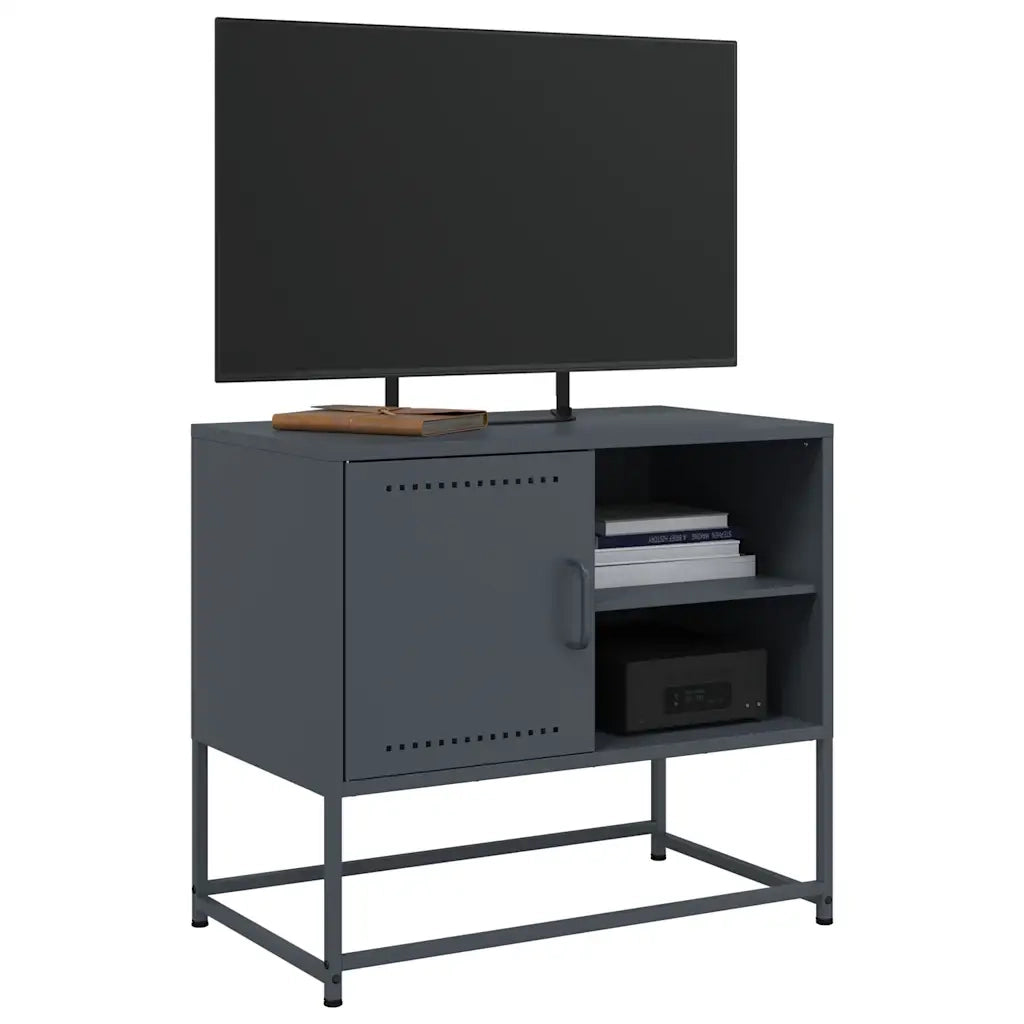 Mobile TV Antracite 68x39x60,5 cm in Acciaio 846520