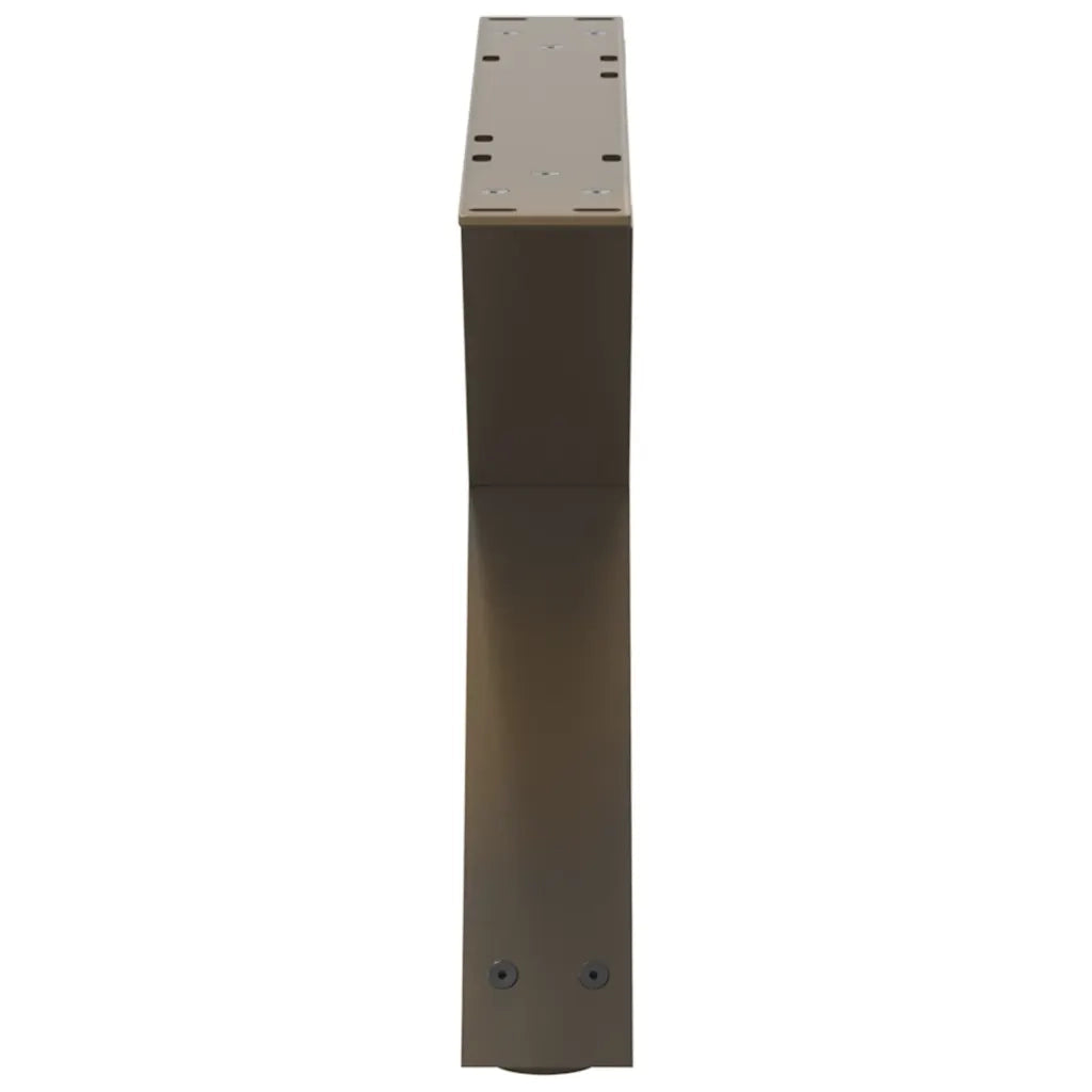 Gambe per Tavolino da CaffÃ¨ 2 pz in Acciaio Naturale 60x(30-31,3) cm Acciaio