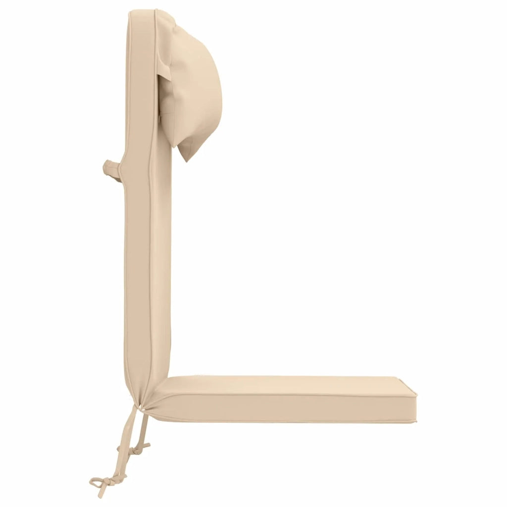 Cuscino per Lounger Sole 100% Poliestere Crema 55 x 124 x 5 cm 948163