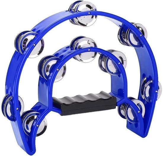 Insegna di Tamboerijn per adulti - Strumento a percussione - Insegna di campana - Muziekinstrument - Strumento musicale - Handbell - Blu