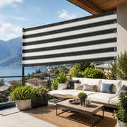 Balcony Privacy Screen HDPE 75x600 Cm Anthracite And White