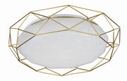 Plafoniera LED Candellux SVEN 43cm 24W 3000K oro bianco