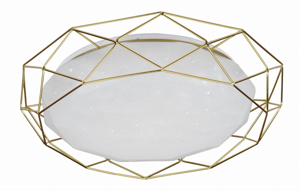 Plafoniera LED Candellux SVEN 43cm 24W 3000K oro bianco