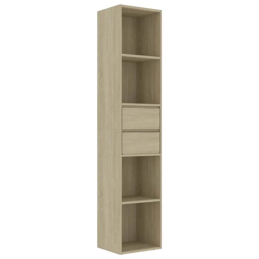 Libreria Rovere Sonoma 36x30x171 cm in Legno Multistrato 802870
