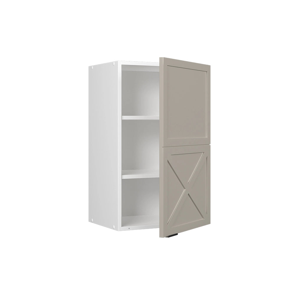 Pensile da cucina Fame-Line GrigioBeige/Bianco 45 cm Vicco