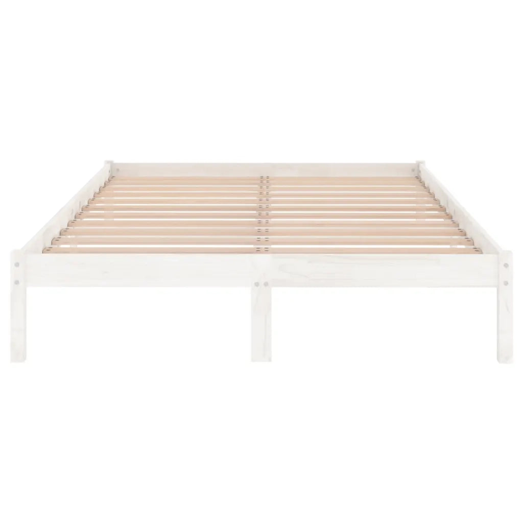 Giroletto Bianco in Legno Massello di Pino 140x190 cm 809998