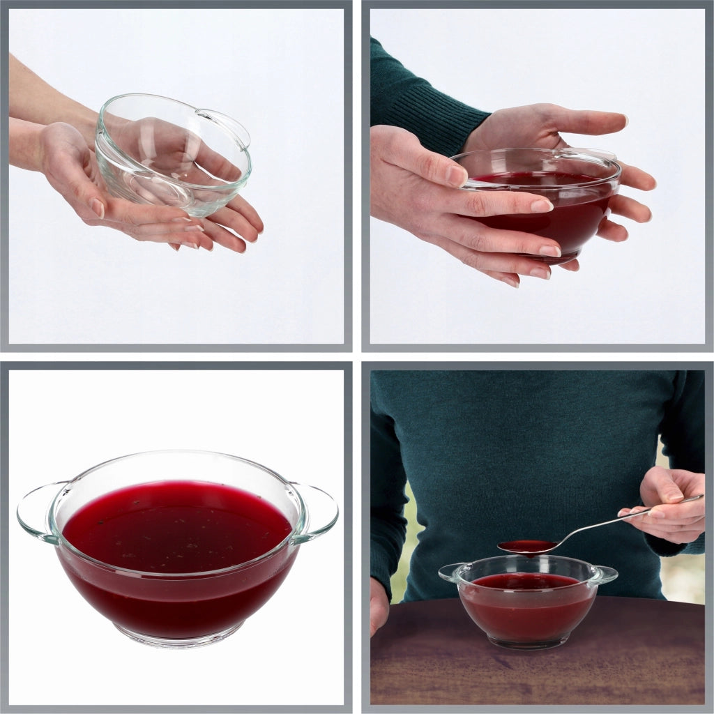 Set di 6 ciotole da zuppa KADAX da 400 ml in vetro.