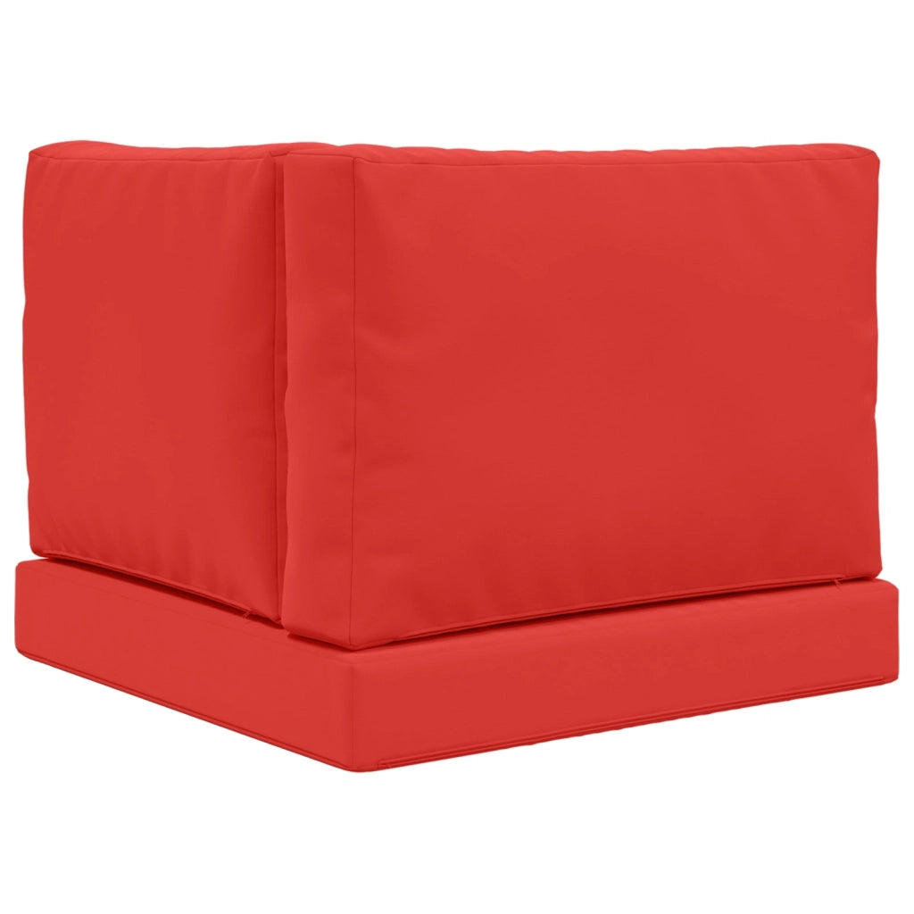 Cuscino per divano da esterno 3 pcs Rosso Poliestere