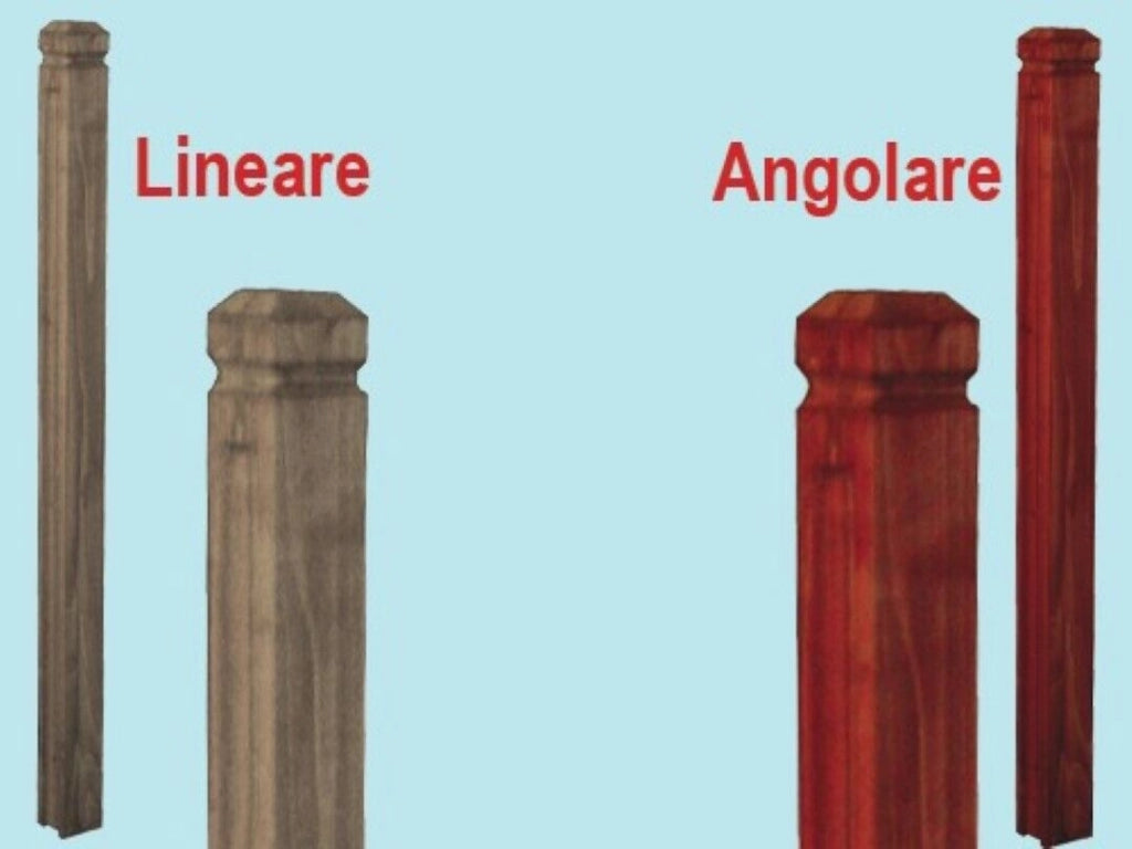 Pali Angolari Legno Naturale Aps Per Patio H125 X7X7 - Fraschetti