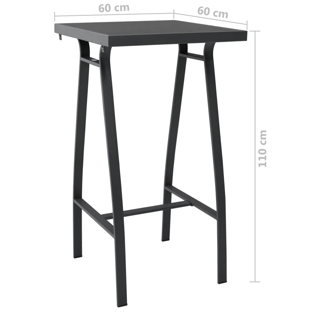 Set Bar da Giardino 3 pz Nero 3073572
