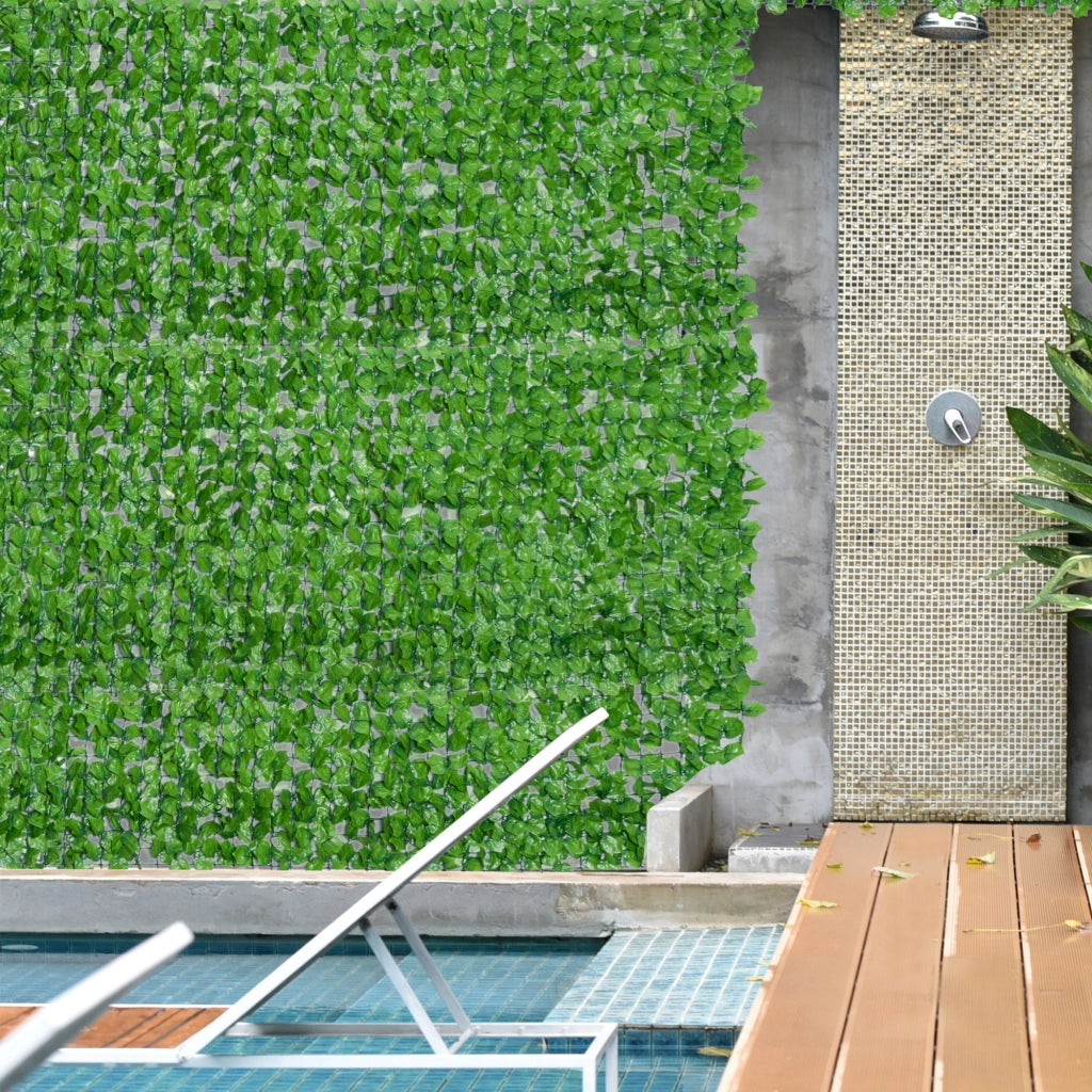 SIEPE ARTIFICIALE 300x100 cm Verde Chiaro in PE e Tessuto
