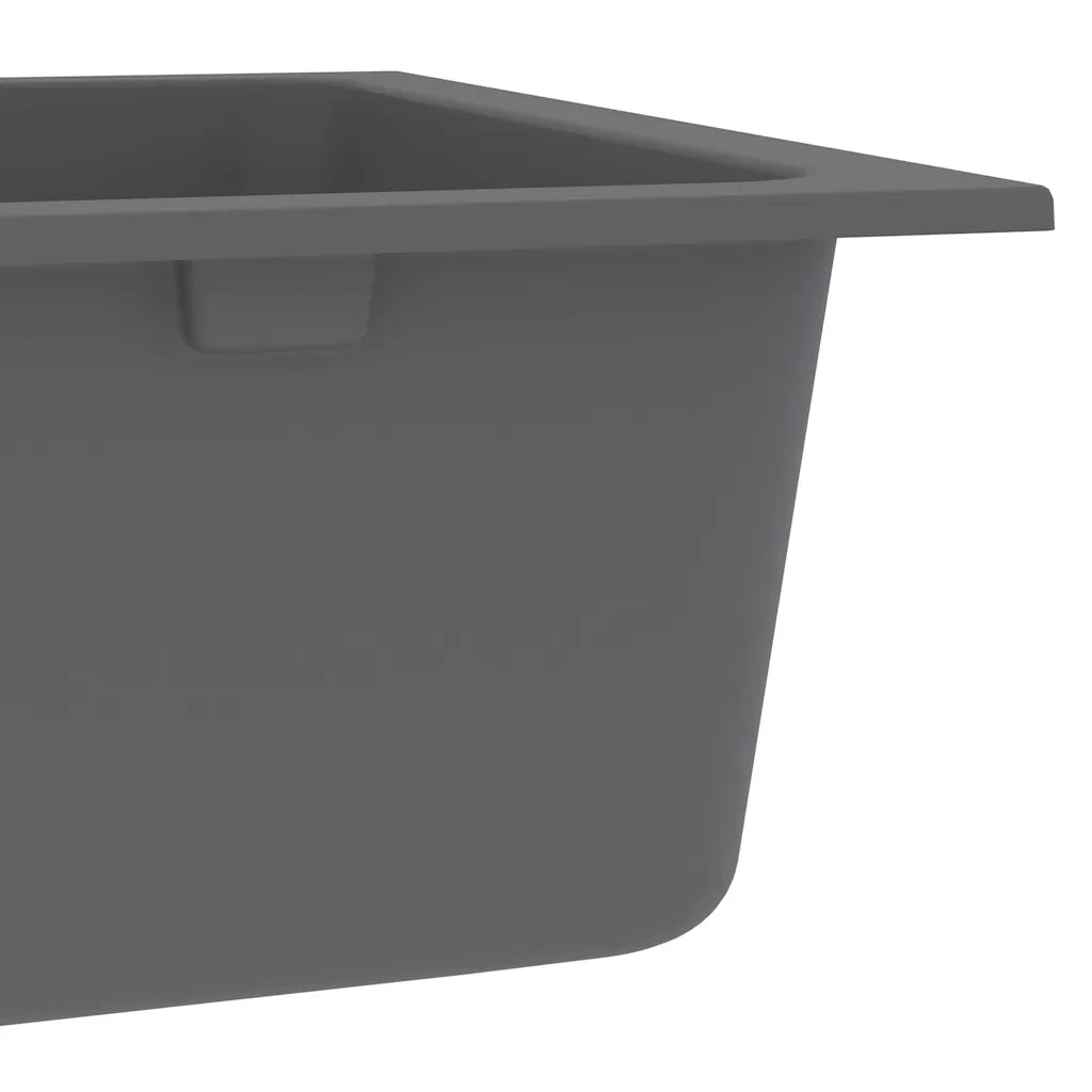 Lavello da cucina  grigio 760x480x184 mm granito 147082