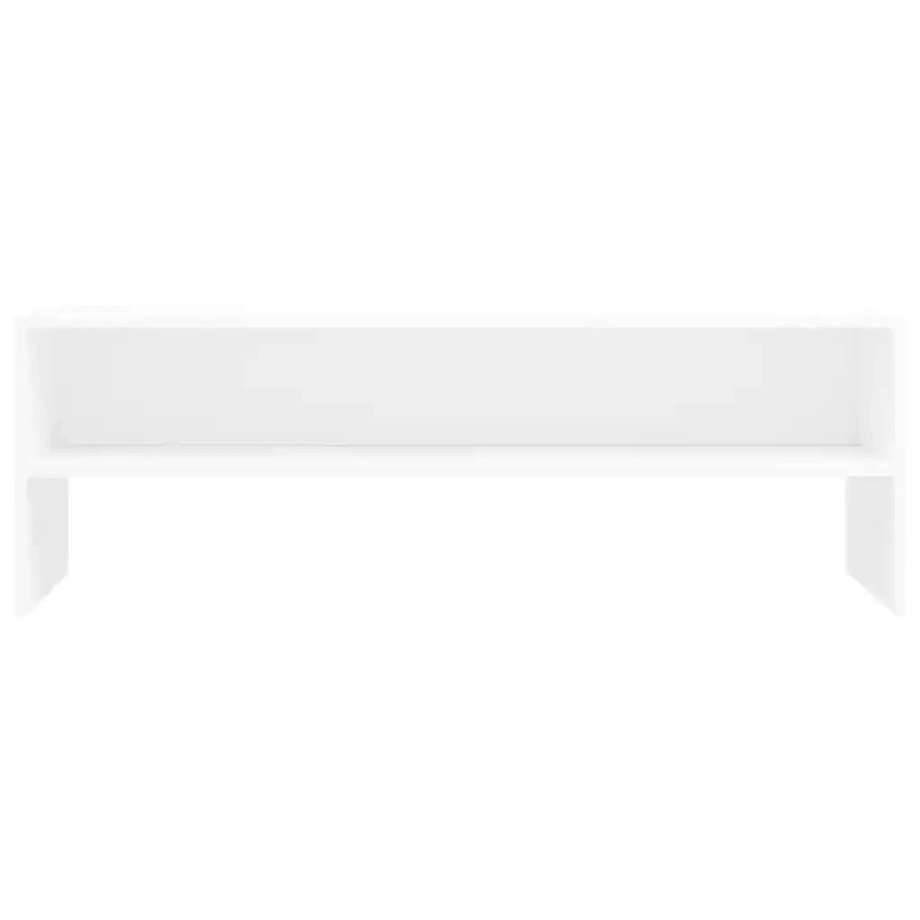 Mobile Porta TV Bianco 120x40x40 cm in Legno Multistrato 800036