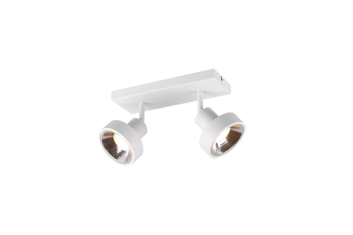 Faretto da Interno a LED in Metallo Bianco Opaco