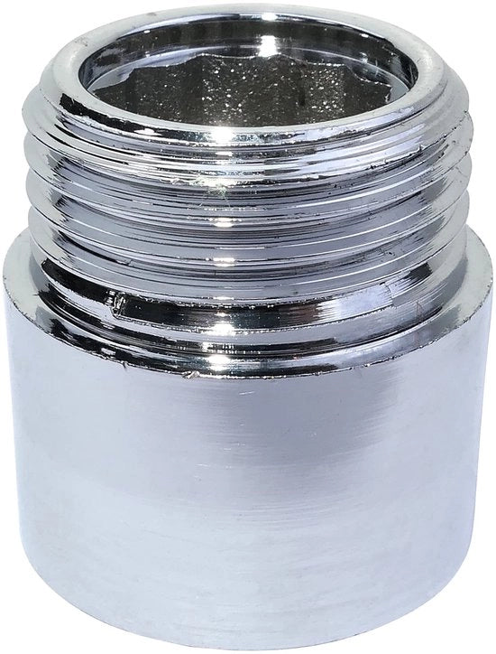 Connettore di allungamento a vite a mano - Buitendraad/binnendraad 1/2" - Larghezza 15 mm - Materiale in acciaio inossidabile - Connettore a vite a mano per connessione duratura - Fitting di connessione