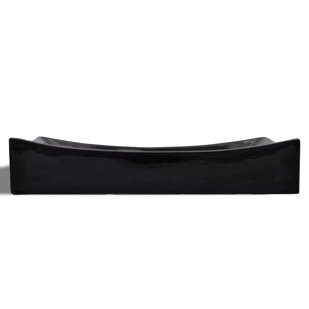 Lavabo rettangolare in ceramica 65,5 x 39 cm per bagno nero 02_0002501